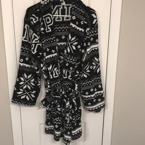 Fuzzy soft VS PINK robe.